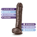 Blush BL-15426 Dr. Skin Mr. Savage Realistic Brown Dildo Features