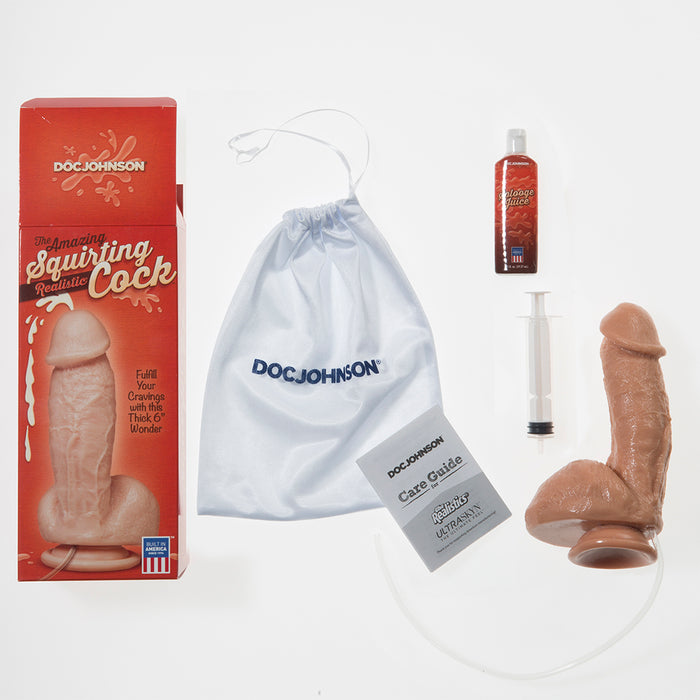 The Amazing Squirting 6 Inch Realistic Cock Ejaculating Dildo