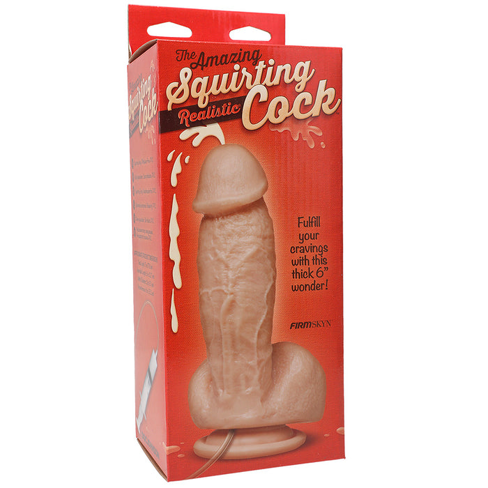 The Amazing Squirting 6 Inch Realistic Cock Ejaculating Dildo - Box